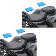 Set 2x Gel Seat fits for Harley Davidson Touring 09-24 Comfits fort Seat RH3G Craftride black-orange
