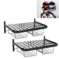 Set 2x Motorcycle Wardrobe XGP WH6 Helmet rack wall mount black