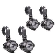 Set 2x LED auxiliary headlight with crash bar brackets Lumitecs MS1 Front Fog light ECE 12V incl. connection cable