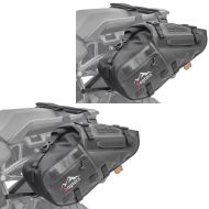 Set 2x Motorcycle Saddlebags Bagtecs MT142 Drybag Side Bags 28 Litres Volume waterproof