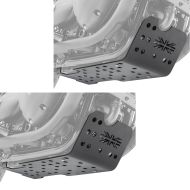 Set 2x Skid Plate compatible with Triumph Bonneville T120 16-21 Aluminium Engine Guard black