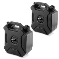 Set 2x Jerry Can for motorcycles 5L with support reserve canister Bagtecs JC8 black