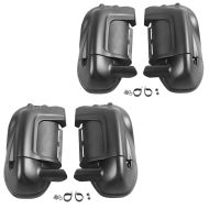 Set 2x Lower vented Leg Fairing fits for Harley Davidson Touring Models 1983-2013 Craftride black matt