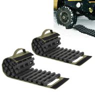 Set 2x Grip aid traction aid car GH1 anti-slip mat traction aid rollable black/green