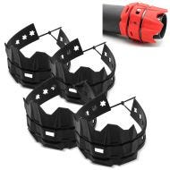 Set of 4 Exhaust heat shield / Silencer for Motocross + Enduro silicone black XDure