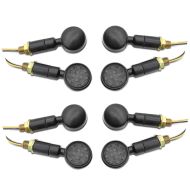 Set of 4 LED turn signals motorcycle Lumitecs RV299 with E-mark 2 pieces tinted black