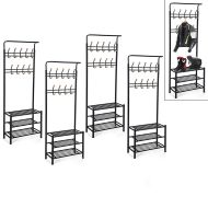 Set of 4 Motorcycle Wardrobe XGP SG13 Floor Standing Wardrobe with Helmet holder black