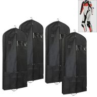 Set of 4 Motorcycle leather suit garment bag 65 x 66.93 inch Tourtecs LK14 protective cover breathable black
