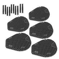 Set of 5 Motorbike Gel TPE Seat Cushion Tourtecs AC2 Comfort Seat Pad M black