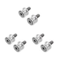 Set of 3 Motorcycle Bobbin Spools Motea Jerez M8 silver