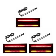 Set of 3 Motorcycle led light strip / Tail light with brake and indicator light Zaddox