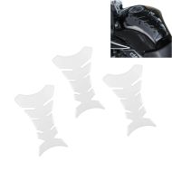 Set of 3 Tank Pad motorcycle / Tank protection Fishbone Sticker  Zaddox universal Clear