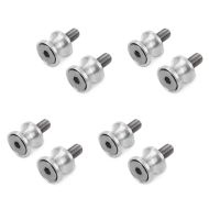 Set of 4 Motorcycle Bobbin Spools Motea Jerez M8 silver