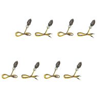 Set of 4 LED indicators motorcycle / turn signals Lumitecs KP8 2 pieces tinted