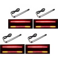 Set of 4 Motorcycle led light strip / Tail light with brake and indicator light Zaddox