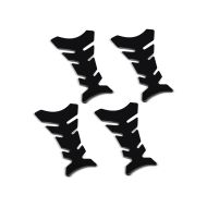 Set of 4 Tank Pad motorcycle / Tank protection Fishbone Sticker Zaddox universal black