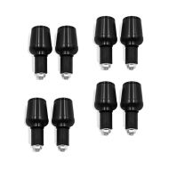 Set of 4 Handle bar end / motorcycle slider cap Tourtecs LE5 for universal handlebars black