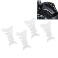 Set of 4 Tank Pad motorcycle / Tank protection Fishbone Sticker  Zaddox universal Clear