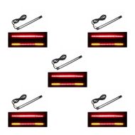 Set of 5 Motorcycle led light strip / Tail light with brake and indicator light Zaddox