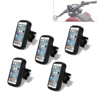 ,Set of 5 Motorcycle smartphone holder SH10 Smartphone pocket 6,,3" for handlebar,