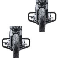 2x Engine Guard Mustache II fits for Harley Davidson Fat Boy Special/ Lo 10-17 black