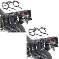 2x Saddlebag Set WP8 compatible with BMW F 850 GS / F 750 GS 18-23 with supports Bagtecs