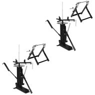 2x Motorcycle Tyre changer 12-21" Set with Wheel balancer ConStands black XL9