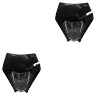 2x LED Headlight ECE + mask compatible with KTM 600 / 620 / 640 LC4 XDURE SW1-BK