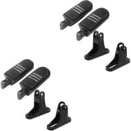 2x Set: Footpegs Driver-Passenger BQ + Mounting set fits for passenger footrests fits for Harley Davidson Touring 93-24