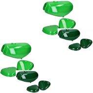 2x Set: Tank / Petrol Tank with side cover compatible with Simson S51 / S70 Tank green-dark green