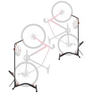 Set of 2 Freestanding bicycle stand Cranit floor stand vertically horizontally adjustable RE97 black