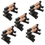 Set of 5 Parallettes Paire de Poignées de Pompe Cranit LG12 Barre de Support de Pompe en Bois 15.75 inch