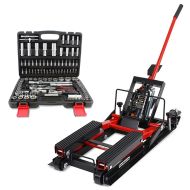 Midlift L lift up to 1500 lbs in red + 108-piece socket wrench set