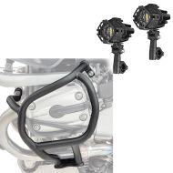 2x LED fog lights S22X + crash bar suitable for BMW R 1150 GS 00-04