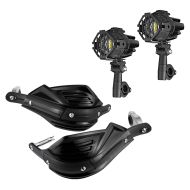 2x LED fog lights S22X + hand protectors Enduro XDure XD5