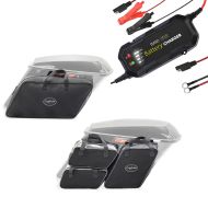 Battery charger 4.92 ftA + case inner bags suitable for Harley Davidson Touring 08-24