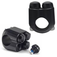 Handlebar button with 4 buttons + handlebar button with 2 buttons black