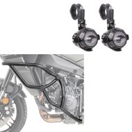 LED additional headlights ECE pair + crash bars suitable for Yamaha Tracer 9/GT 21-24