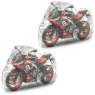 2x Motorbike Cover Moto Guard L Cover Transparent
