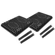2x Motorbike Gel TPE Seat Cushion Tourtecs AC2 Comfort Seat Pad S black