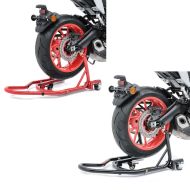 Set: Rangierhilfe Montageständer Hinterrad Mover 2 Racing von rot + Rangierhilfe Montageständer Hinterrad Mover 2 Racing schwarz matt_1