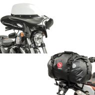 Set: Batwing Fairing for Chopper and Custombikes with windshield + tail bag XF60 Waterproof Rear Seat Dry Bag Volume 60l