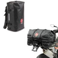 Set: Hecktasche SX70 70Ltr wasserdicht in schwarz + Hecktasche Rucksack BK35 Drybag Wasserdicht 35l_1