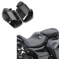 Set: Seat fits for Harley Davidson Touring 09-24 Touring Seat Craftride RH3 black-orange + Lower vented Leg Fairing fits for Harley Davidson Touring Modeelle 2014-23-24 Craftride black