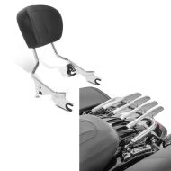 Set: Gepäckträger Stealth für Harley Touring 09-20 chrom + Sissybar Harley Touring Modelle 2009- Fast Driver-M chrom_1