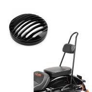 Set: Sissy Bar Tall für Harley Davidson Sportster 04-20 schwarz + Scheinwerfer Grill Harley Davidson Sportster 04-20 in schwarz_1