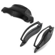 Set: Seitlicher Windabweiser für Harley-Davidson Touring 14-20 schwarz + Windschild 9" für Harley Electra-Street Glide 14-20_1