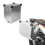 2x Alukoffer Bagtecs Atlas 36Ltr Aluminium Seitenkoffer Spar-Set_1