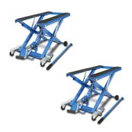 2x Scissor Lift for Cruiser Custom Hydraulic Jack ConStands Midlift XL blue Discount Set CB1249