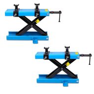 2x Motorbike Scissor Lift Mini-Lift Moto Jack 1100 lbs in blue Discount Set
